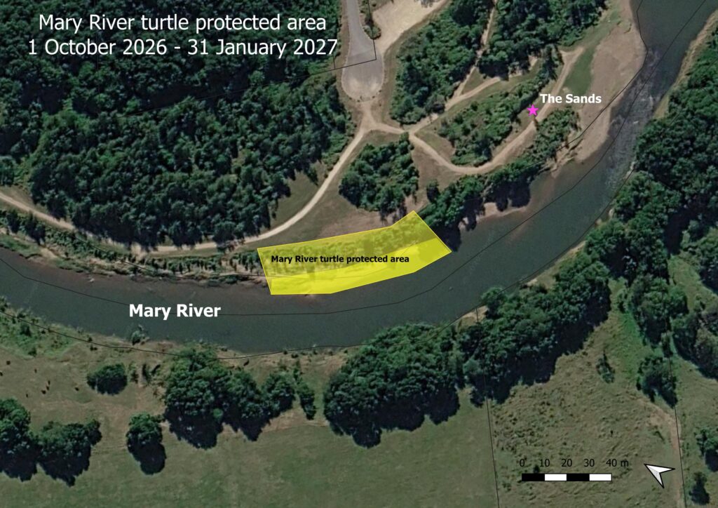 Mary River turtle protected area at The Sands, Gympie Qld Australia